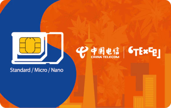 CTExcel Canada Traval Data Physical SIM